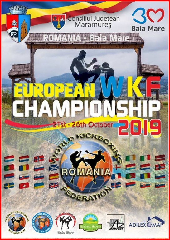 2019年WKF欧洲自由搏击锦标赛（2019年10月21日-26日\罗马尼亚-巴亚马雷）