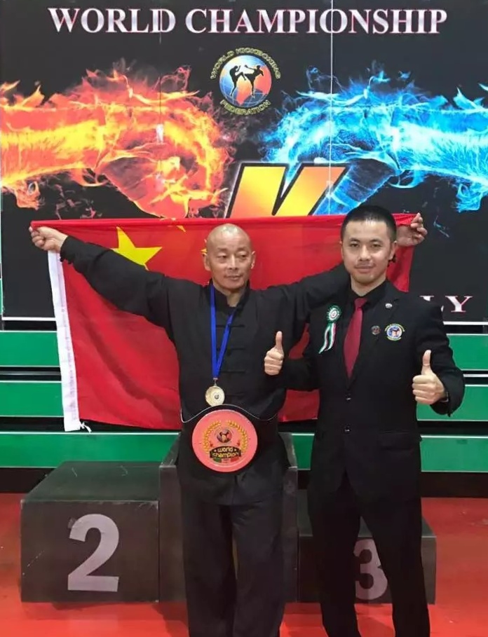 WKF世界自由搏击锦标赛冠军：张得胜（2016年11月/意大利-安德里亚）