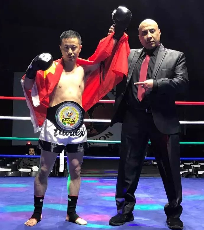 WKF世界自由搏击锦标赛冠军：严弟楠（2016年11月/意大利-安德里亚）
