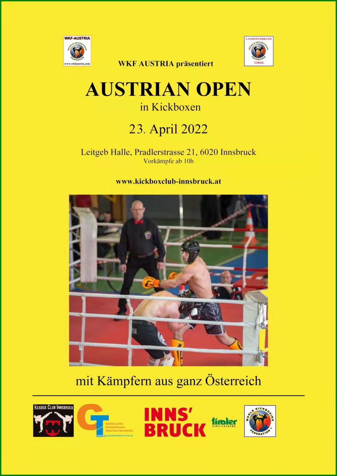 2022年WKF奥地利自由搏击公开赛（2022年4月23日\奥地利-因斯布鲁克）